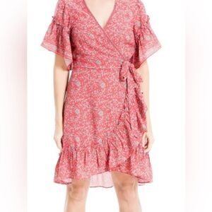 Red Floral Patterned Dress